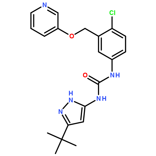 Urea,N-[4-chloro-3-[(3-pyridinyloxy)methyl]phenyl]-N'-[5-(1,1-dimethylethyl)-1H-pyrazol-3-yl]-