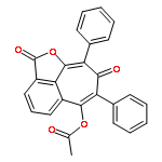 CYCLOHEPT[CD]ISOBENZOFURAN-2,8-DIONE, 6-(ACETYLOXY)-7,9-DIPHENYL-