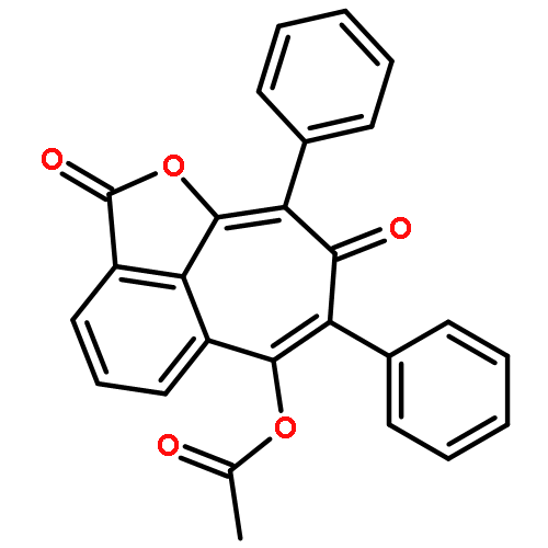 CYCLOHEPT[CD]ISOBENZOFURAN-2,8-DIONE, 6-(ACETYLOXY)-7,9-DIPHENYL-