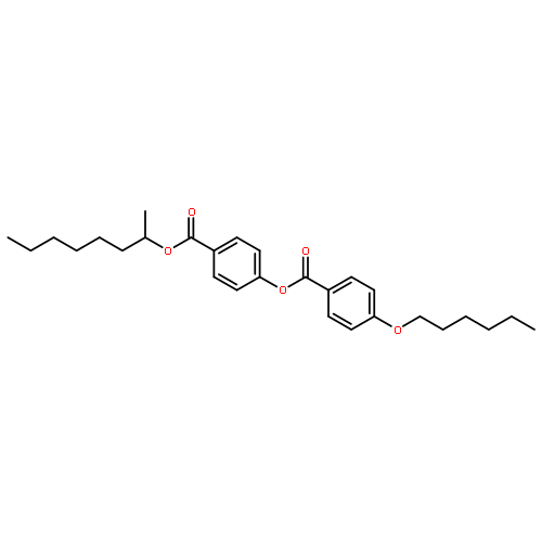 Benzoic acid,4-(hexyloxy)-, 4-[[(1-methylheptyl)oxy]carbonyl]phenyl ester