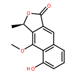 Naphtho[2,3-c]furan-1(3H)-one, 5-hydroxy-4-methoxy-3-methyl-, (3R)-