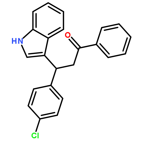 1-Propanone, 3-(4-chlorophenyl)-3-(1H-indol-3-yl)-1-phenyl-