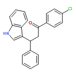 1-Propanone, 1-(4-chlorophenyl)-3-(1H-indol-3-yl)-3-phenyl-