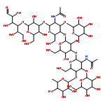 D-Glucose, O-6-deoxy-a-L-galactopyranosyl-(1®4)-O-[b-D-galactopyranosyl-(1®3)]-O-2-(acetylamino)-2-deoxy-b-D-glucopyranosyl-(1®3)-O-b-D-galactopyranosyl-(1®4)-O-[6-deoxy-a-L-galactopyranosyl-(1®3)]-O-2-(acetylamino)-2-deoxy-b-D-glucopyranosyl-(1®3)-O-b-D-galactopyranosyl-(1®4)-