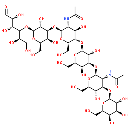 D-Glucose, O-b-D-galactopyranosyl-(1®3)-O-2-(acetylamino)-2-deoxy-b-D-glucopyranosyl-(1®3)-O-b-D-galactopyranosyl-(1®4)-O-2-(acetylamino)-2-deoxy-b-D-glucopyranosyl-(1®3)-O-b-D-galactopyranosyl-(1®4)-