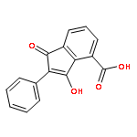 1H-Indene-4-carboxylic acid, 3-hydroxy-1-oxo-2-phenyl-