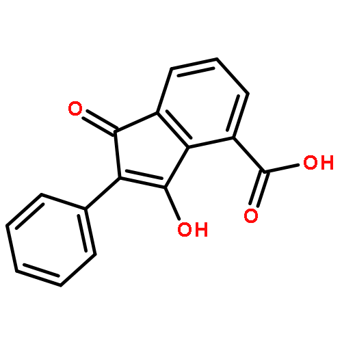 1H-Indene-4-carboxylic acid, 3-hydroxy-1-oxo-2-phenyl-