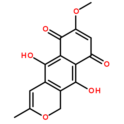 1H-Naphtho[2,3-c]pyran-6,9-dione,5,10-dihydroxy-7-methoxy-3-methyl-