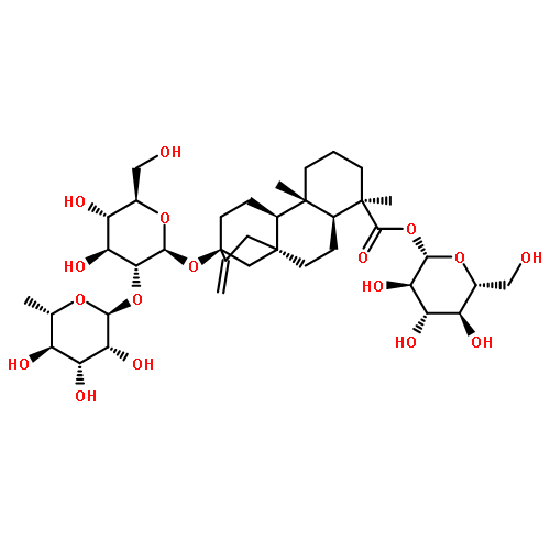 Kaur-16-en-18-oic acid,13-[[2-O-(6-deoxy-a-L-mannopyranosyl)-b-D-glucopyranosyl]oxy]-, b-D-glucopyranosyl ester, (4a)-