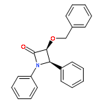 2-Azetidinone, 1,4-diphenyl-3-(phenylmethoxy)-, cis-