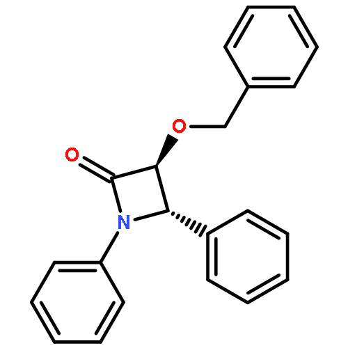 2-AZETIDINONE, 1,4-DIPHENYL-3-(PHENYLMETHOXY)-, TRANS-