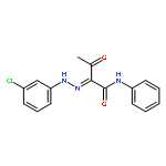 Butanamide, 2-[(3-chlorophenyl)hydrazono]-3-oxo-N-phenyl-