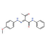 Butanamide, 2-[(4-methoxyphenyl)hydrazono]-3-oxo-N-phenyl-