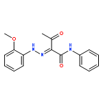 Butanamide, 2-[(2-methoxyphenyl)hydrazono]-3-oxo-N-phenyl-