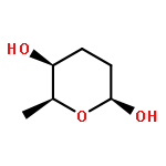 2H-Pyran-2,5-diol, tetrahydro-6-methyl-, (2S,5S,6S)-