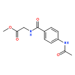 Glycine, N-[4-(acetylamino)benzoyl]-, methyl ester