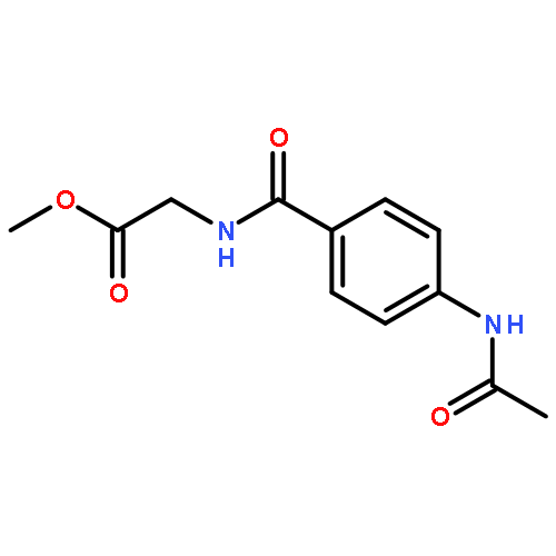 Glycine, N-[4-(acetylamino)benzoyl]-, methyl ester