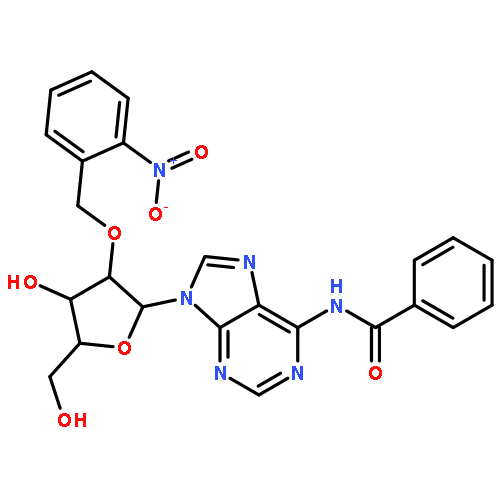 Adenosine, N-benzoyl-2'-O-[(2-nitrophenyl)methyl]-