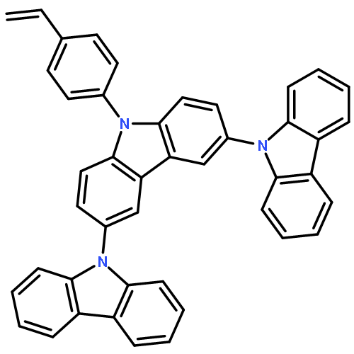 9,3':6',9''-TER-9H-CARBAZOLE, 9'-(4-ETHENYLPHENYL)-