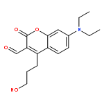 2H-1-Benzopyran-3-carboxaldehyde,7-(diethylamino)-4-(3-hydroxypropyl)-2-oxo-