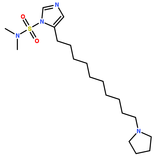 1H-IMIDAZOLE-1-SULFONAMIDE, N,N-DIMETHYL-5-[10-(1-PYRROLIDINYL)DECYL]-