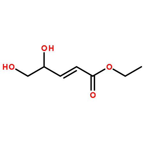 2-Pentenoic acid, 4,5-dihydroxy-, ethyl ester, (2E,4S)-