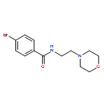 4-bromo-N-(2-morpholin-4-ylethyl)benzamide