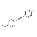 BENZENE, 1-FLUORO-4-[(4-METHOXYPHENYL)ETHYNYL]-