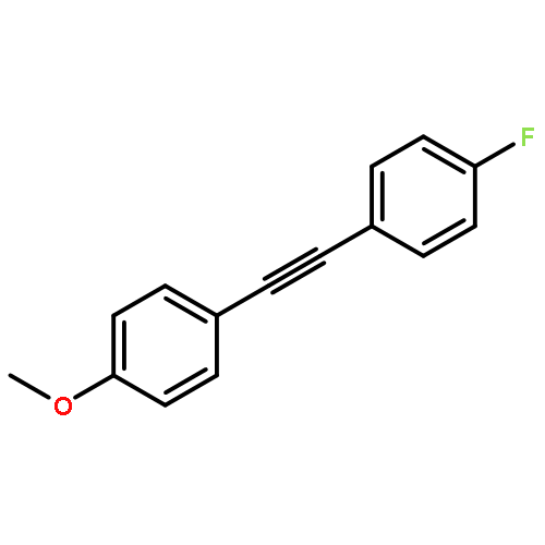 BENZENE, 1-FLUORO-4-[(4-METHOXYPHENYL)ETHYNYL]-