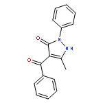 3H-Pyrazol-3-one, 4-benzoyl-1,2-dihydro-5-methyl-2-phenyl-