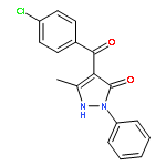 3H-Pyrazol-3-one, 4-(4-chlorobenzoyl)-1,2-dihydro-5-methyl-2-phenyl-