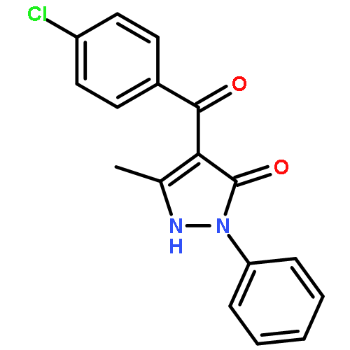 3H-Pyrazol-3-one, 4-(4-chlorobenzoyl)-1,2-dihydro-5-methyl-2-phenyl-