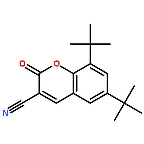 2H-1-Benzopyran-3-carbonitrile, 6,8-bis(1,1-dimethylethyl)-2-oxo-