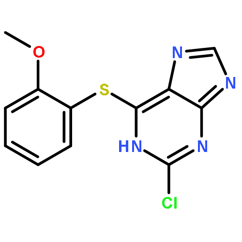 1H-Purine, 2-chloro-6-[(2-methoxyphenyl)thio]-