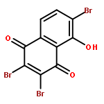 1,4-Naphthalenedione, 2,3,6-tribromo-5-hydroxy-