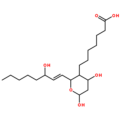 7-[(2r,3s,4s)-4,6-dihydroxy-2-[(3s)-3-hydroxyoct-1-enyl]oxan-3-yl]heptanoic Acid