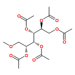 D-GLUCITOL, 6-O-METHYL-, PENTAACETATE