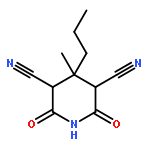 3,5-Piperidinedicarbonitrile,4-methyl-2,6-dioxo-4-propyl-