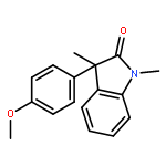 2H-INDOL-2-ONE, 1,3-DIHYDRO-3-(4-METHOXYPHENYL)-1,3-DIMETHYL-