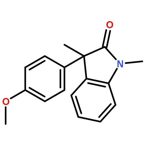 2H-INDOL-2-ONE, 1,3-DIHYDRO-3-(4-METHOXYPHENYL)-1,3-DIMETHYL-