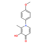 4(1H)-PYRIDINONE, 3-HYDROXY-1-(4-METHOXYPHENYL)-2-METHYL-