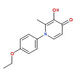 4(1H)-Pyridinone, 1-(4-ethoxyphenyl)-3-hydroxy-2-methyl-