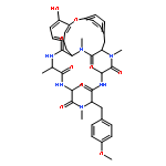 (1R,4S,7S,10S,13R,16R)-24-hydroxy-10-(4-methoxybenzyl)-4,7,9,13,15,29-hexamethyl-22-oxa-3,6,9,12,15,29-hexaazatetracyclo[14.12.2.2~18,21~.1~23,27~]tritriaconta-18,20,23(31),24,26,32-hexaene-2,5,8,11,14,30-hexone