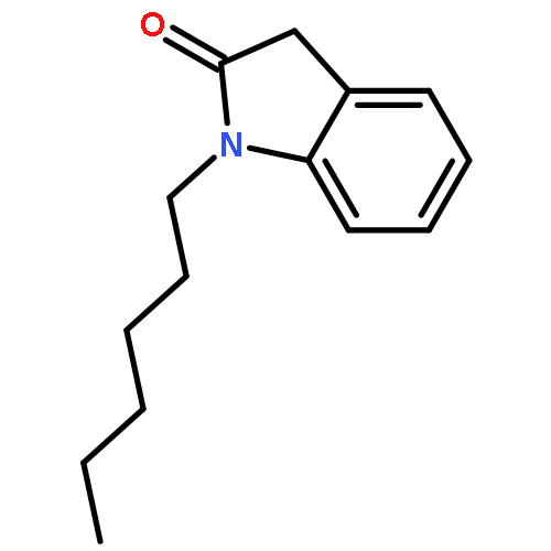 2H-INDOL-2-ONE, 1-HEXYL-1,3-DIHYDRO-