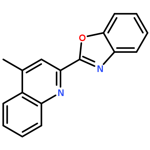 QUINOLINE, 2-(2-BENZOXAZOLYL)-4-METHYL-