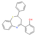 Phenol, 2-(2,3-dihydro-2-phenyl-1,5-benzothiazepin-4-yl)-