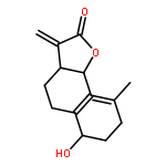 (10E)-7-hydroxy-10-methyl-3,6-dimethylidene-3a,4,5,6,7,8,9,11a-octahydrocyclodeca[b]furan-2(3H)-one