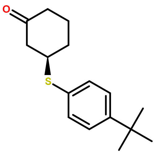 CYCLOHEXANONE, 3-[[4-(1,1-DIMETHYLETHYL)PHENYL]THIO]-, (R)-