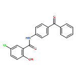 Benzamide, N-(4-benzoylphenyl)-5-chloro-2-hydroxy-