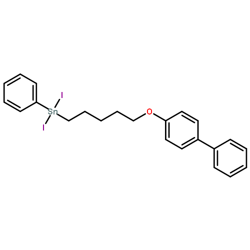 Stannane, [5-([1,1'-biphenyl]-4-yloxy)pentyl]diiodophenyl-